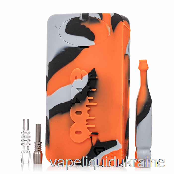 Vape Liquid Ukraine Ooze Slugger Dabbin Silicone Dugout After Midnight (Black / Grey / Orange)